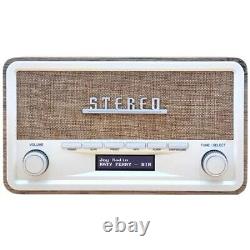 5706751072192 Retro radio Denver DAB-18 ligh wood denver