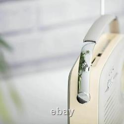 Akai Retro Taupe Portable Radio Dab Am/fm Built In Alarm Clock Usb 220v