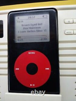 Apple iPod Classic 4th Gen U2 Special Edition Black/Red (20GB) + Retro DAB radio