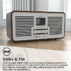 Azatom DAB Radio Speaker Digital FM Bluetooth Stereo Speaker Alarm Clock Duplex
