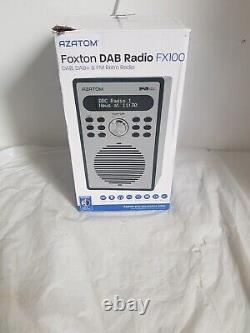Azatom Foxton FX100 DAB DAB+ FM Digital Retro Wood Alarm Clock Radio Speaker