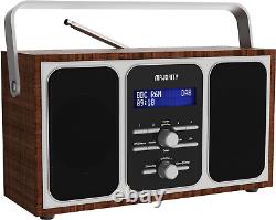 Barton Radio, DAB, DAB+ Digital and FM, Retro Design, Mains Powered, Dual Alarm