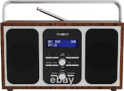 Barton Radio, DAB, DAB+ Digital and FM, Retro Design, Mains Powered, Dual Alarm