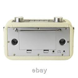 Bush Leather Look Bluetooth Retro DAB Radio Cream