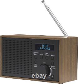 DAB-46 DAB/DAB+ Digital & FM Portable Radio with Dual Alarm Clock Mains & Batt