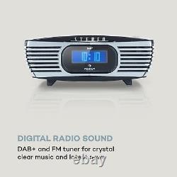 DAB CD Radio Clock MP3 Player Retro Home audio Portable LCD Display Black