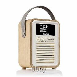 DAB DAB+ Radio Bluetooth Speaker FM & Alarm Retro Mini by VQ Oak REFURB