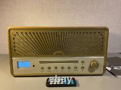 DAB Radio CD Player Bluetooth USB FM CD Player Digital Radio Stereo Retro Remote
