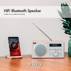 DAB+ Radio with Bluetooth Speaker MB420 DAB FM Digital Tuner Dual Alarm Clock