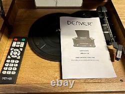 DAB Retro Record Player Turntable Bluetooth CD USB &Cassette MRD-51BT Light Wood