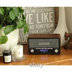 Denver DAB-18 Vintage Style Stereo DAB/DAB+ & FM Radio Real Wood Cabinet