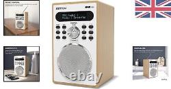 Enhanced DAB/DAB+ Radio with Bluetooth & Presets Premium Oak Design