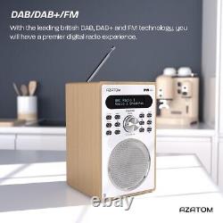 Enhanced DAB/DAB+ Radio with Bluetooth & Presets Premium Oak Design