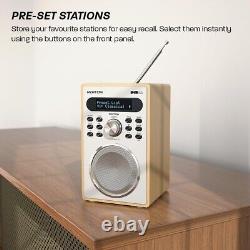 Enhanced DAB/DAB+ Radio with Bluetooth & Presets Premium Oak Design