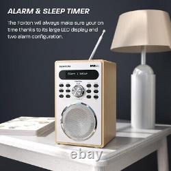 Enhanced DAB/DAB+ Radio with Bluetooth & Presets Premium Oak Design