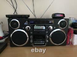 GPO Brooklyn DAB/FM Radio Portable Music Boombox Black