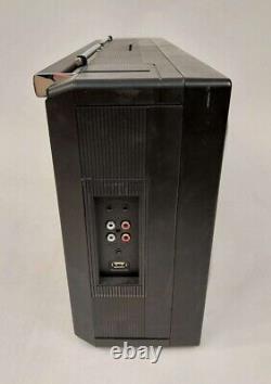 GPO Brooklyn Portable 1980s Retro Music System Boombox Black RRP 249 lot H1696