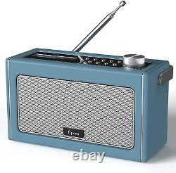 I-Box DAB/DAB Plus Radio/UKW Radio with Bluetooth, Portable Digital Radio Retro B