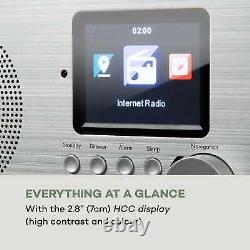 Internet Radio DAB Wi fi Bluetooth USB Home audio Portable FM Alarm Retro White