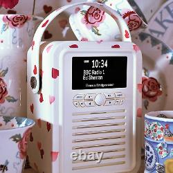Portable Bluetooth Retro Mini DAB Radio Alarm Clock FM Music Stream Headphone