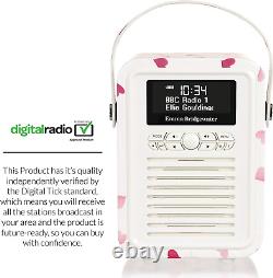 Portable Bluetooth Retro Mini DAB Radio Alarm Clock FM Music Stream Headphone