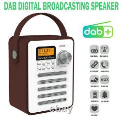 Portable DAB + Digital Rechargeable Retro Stereo Bluetooth FM Radio MP3 Player