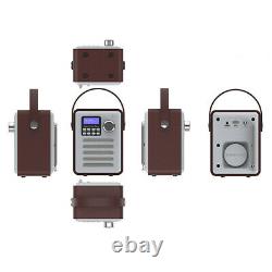 Portable DAB Rechargeable Retro Stereo Bluetooth Wood Digital FM Radio Audio F