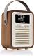 Portable Retro Mini Fm Dab Radio & Bluetooth Alarm Clock Battery Power Classic