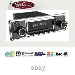 RETROSOUND RSD-BECKER-BLACK-2DAB Complete Set Car Stereo for Vintage Cars and US Cars