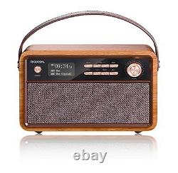 RETRO D1 Vintage DAB/FM Radio Bluetooth Speaker Bedside Alarm Clock