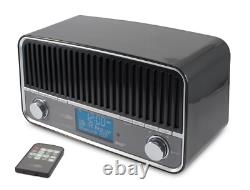 Radio Salon Vintage Look Rétro DAB+/FM Technologie Bluetooth Sans Fil Caliber