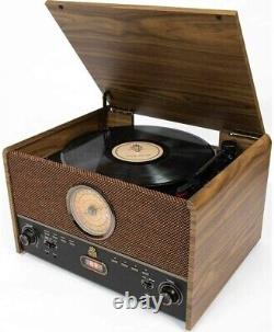 Record Player Retro Bluetooth, USB, FM Radio, AUX