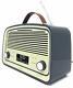 Retro Dab/dab+ & Fm Portable Radio Alarm Clock Portable Denver Dab-38 Grey