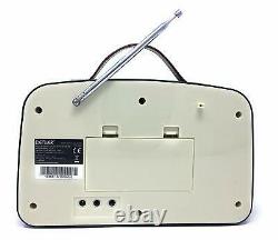 Retro DAB/DAB+ & FM Portable Radio Alarm Clock Portable Denver DAB-38 Grey