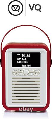 Retro Mini DAB Radio with Bluetooth, Radio Alarm Clock with FM Supportability. M