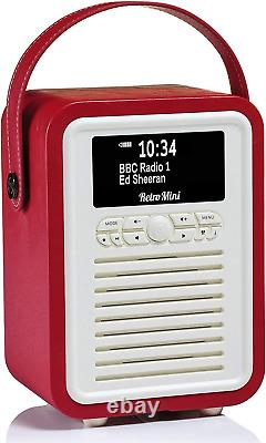 Retro Mini DAB Radio with Bluetooth, Radio Alarm Clock with FM Supportability. M