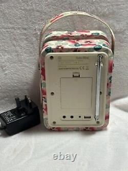 Retro Mini Pansy Emma Bridgewater Dab Portable Radio Battery Or Mains