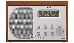 Retro Style Wood Effect DAB Radio Mains Or Battery Operated FM/DAB 20 Presets UK