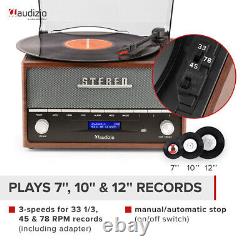 Retro Vinyl Record Player with Built in Speakers, Bluetooth, DAB+ Radio Frisco