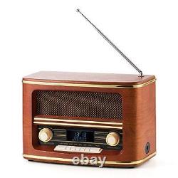 Retro Wood FM/DAB+(Plus) Digital Radio Loud Volume with Wireless