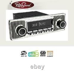 Retrosound RSD Becker 1DAB DAB + Set Becker Car Radio for Oldtimer and US-Cars