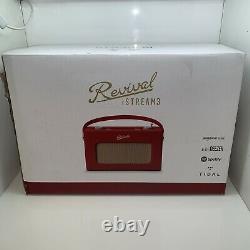Roberts Radio Revival RD60 Portable Retro DAB Radio Berry Red Factory Sealed