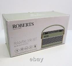 Roberts Rambler BT Retro/Digital Portable Bluetooth Radio, DAB/DAB+/FM Green