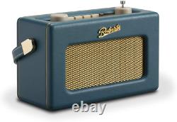 Roberts Rev-Uno Retro DAB+/FM Portable Radio with Bluetooth -Teal Blue