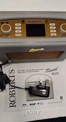 Roberts Revival RD70 Retro Portable DAB Radio with Bluetooth Grey