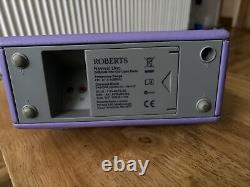 Roberts Revival Uno Retro Portable DAB+/FM Radio Purple Excellent Condition