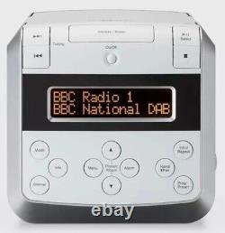 Roberts Sound 48 Alarm Clock Radio DAB DAB+ FM CD Bluetooth White