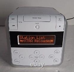Roberts Sound 48 Alarm Clock Radio DAB DAB+ FM CD Bluetooth White. VGC