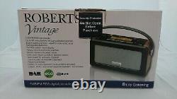 Roberts Vintage DAB DAB+ FM RDS Portable Radio with Built in Battery Charger