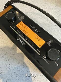 Roberts Vintage Portable Retro Dab Fm Digital Radio Mains Or Battery LCD Display